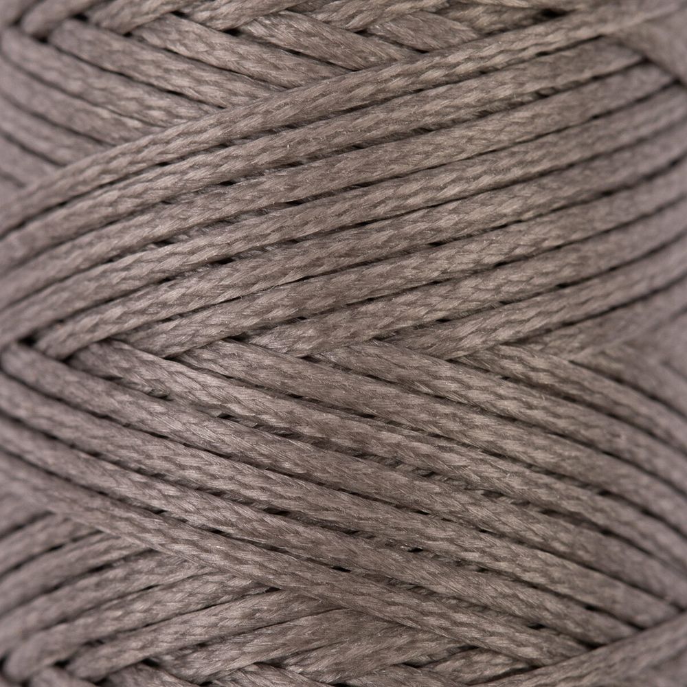 Нитки для кожи вощёные, плоские 0.8 мм, 25 м, 1 катушка, 007 серый, LC-001 Промысел