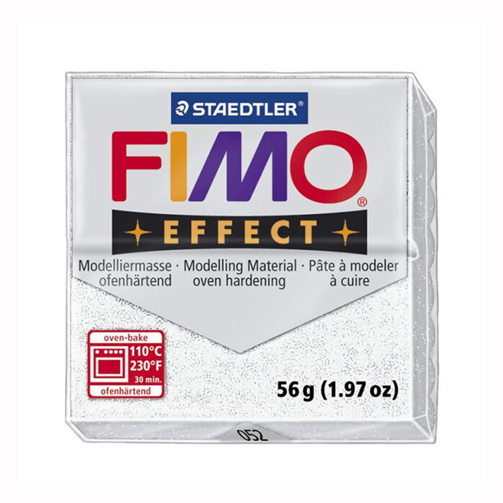 Полимерная глина Fimo Effect 57 г, 8020-052 белый металлик