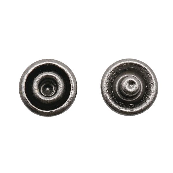 Часть кнопки рубашечной ⌀9 мм (C-часть), черн. никель мет, 100 шт, BIG