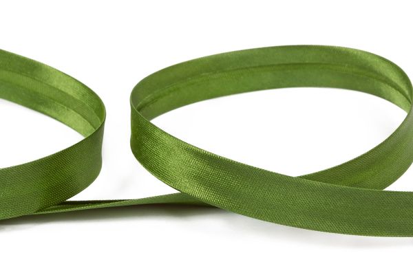 Косая бейка атласная 12 мм / 132±1 метра, 066 болотный, Gamma GK-12P