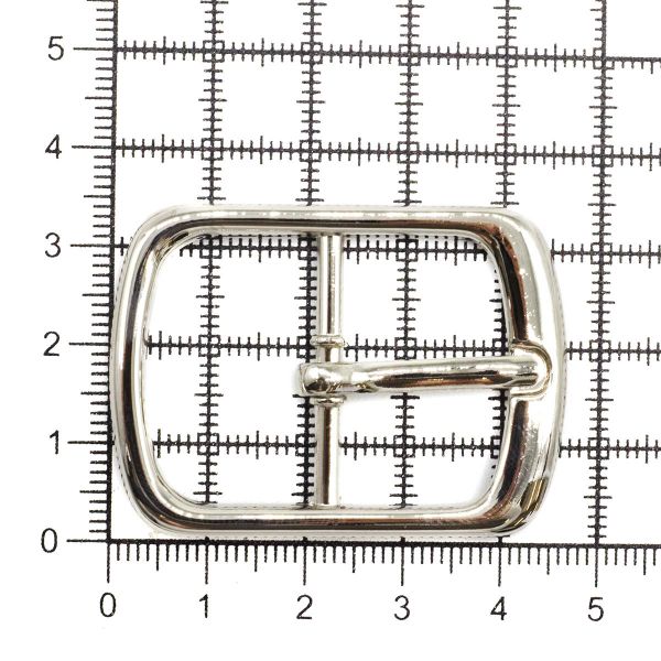 Пряжка ременная металл 27 мм. никель, 10 шт, BIG