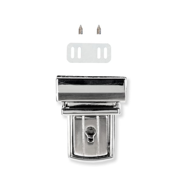 Замок для сумки 37х29 мм, 5 шт, под никель, Gamma LBZ-18N