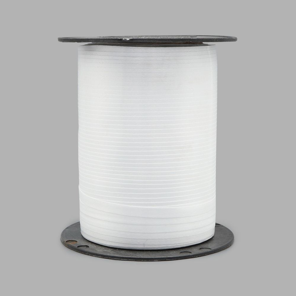 Лента упаковочная для шаров и подарков 5 мм, 250 м, белый