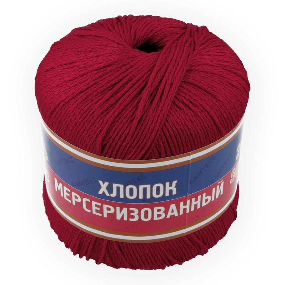 Пряжа Камтекс Хлопок мерсеризованный / уп.10 мот. по 50 г, 200 м, цв.046 красный Пряжа Камтекс Хлопок мерсеризованный / уп.10 мот. по 50 г, 200 м, цв.046 красный