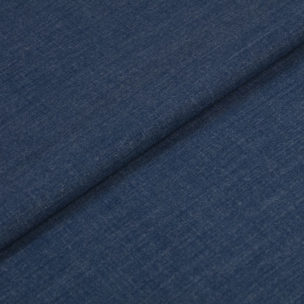 Ткань костюмная 220 г/м², 150х148±2 см, 09 синий меланж/blue melange, Gamma SUTF-006N
