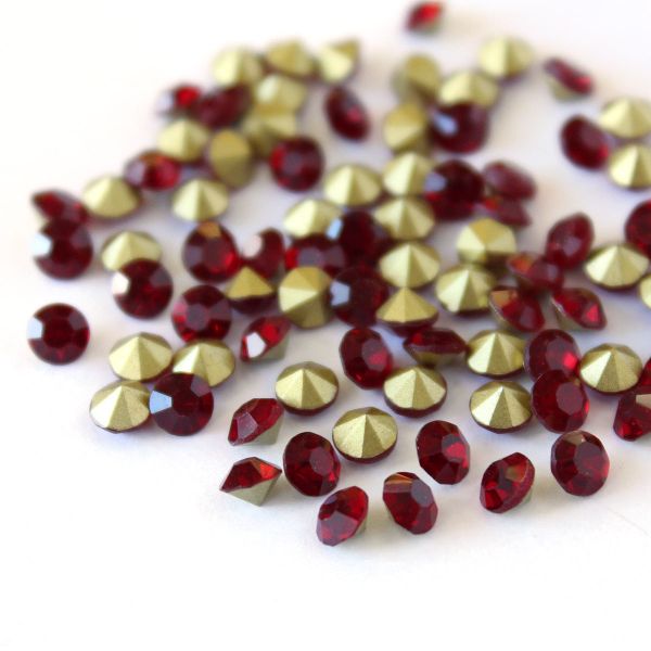 Стразы конусовидные риволи 3,8мм, ss16, 144 штук (стекло) (208)