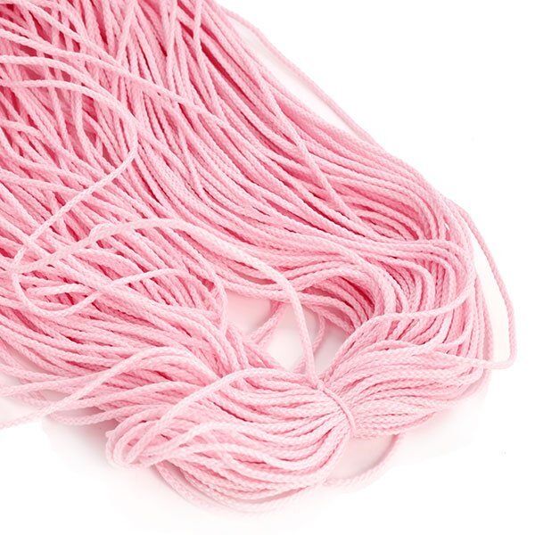 Шнур для мокасин ⌀1.5 мм / 100 метров, св.розовый