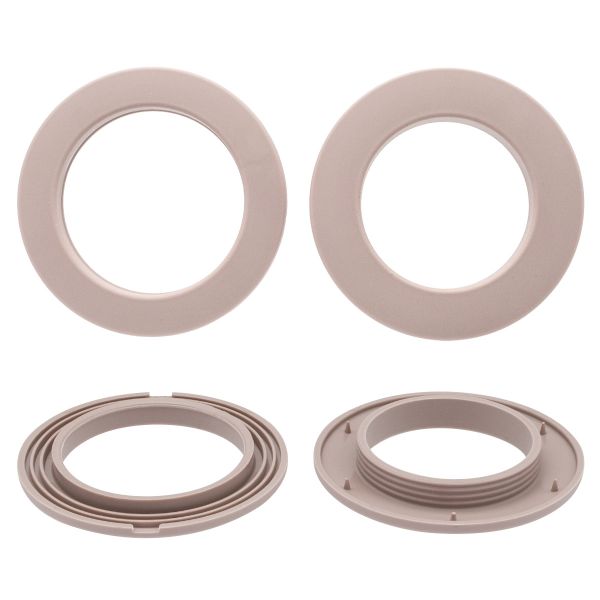 Люверсы шторные ⌀35 мм, с многоур. замком пластик, 101 капучино, 10 шт