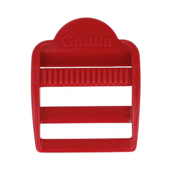 Пряжка регулировочная пластик 25 мм, 100 шт, 519 красный, Gamma SAM001