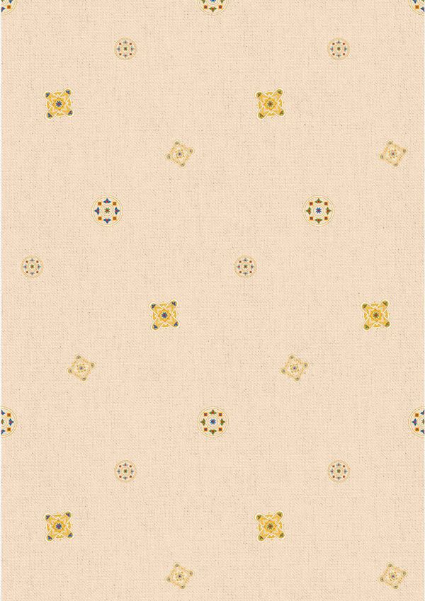 Ткань для пэчворка Peppy Индийское сари, отрез 60х110 см, 146 г/м², ИС-05 кремовый, Peppy