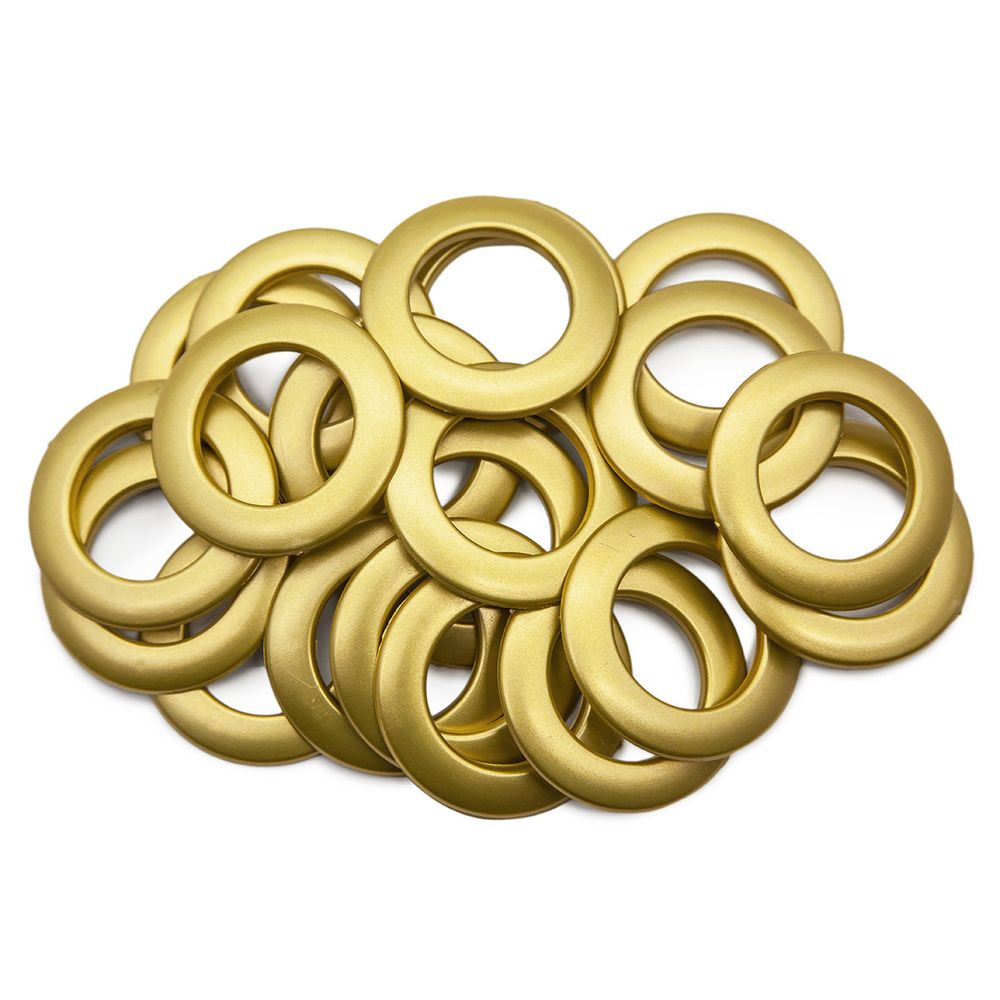 Люверсы шторные ⌀35 мм, мат. золото, 11, Belladonna, 10 шт