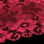 Кружево бельевое эластичное 150 мм / 13.72 м, цв. C520 т.красный