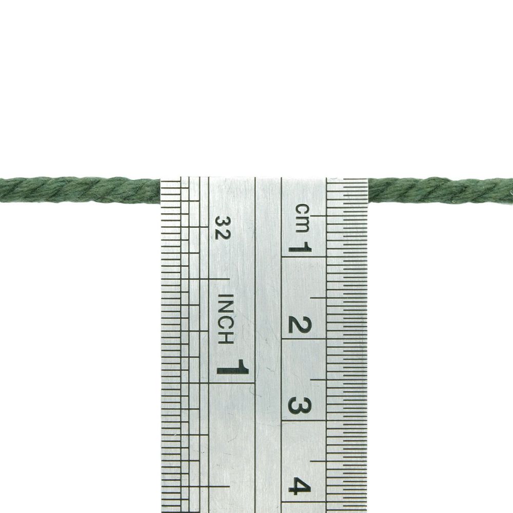 Шнур круглый х/б ⌀4.0 мм / 100 метров, (бобина) (хаки)