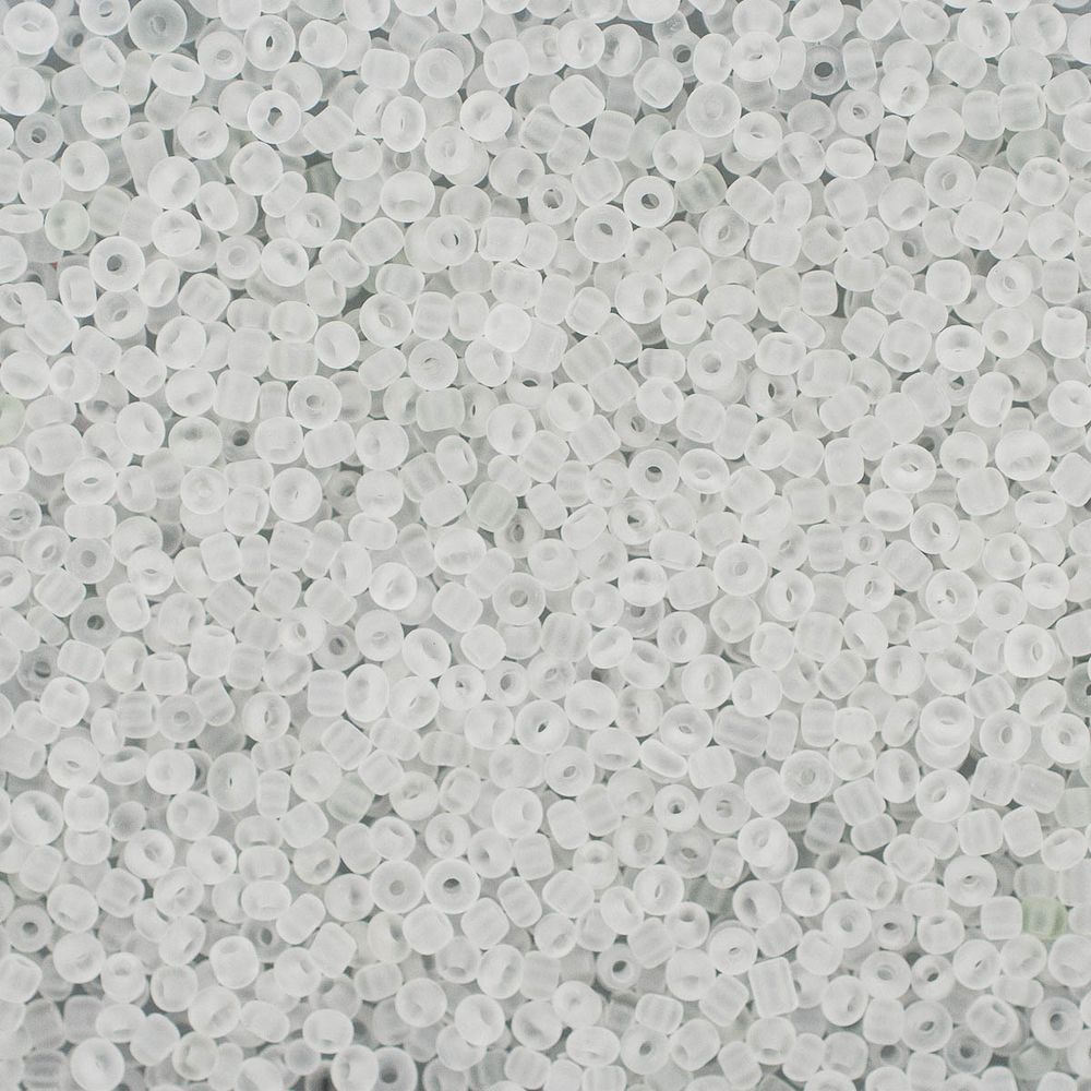 Бисер Astra&amp;Craft 11/0 (2.1 мм), 200 г (10х20 г), цв. M1белый/прозр.матовый