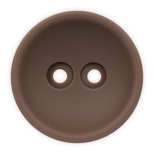 Пуговицы 2 прокола пальтовые 34 мм, 8 шт, D569 коричневый, Gamma JEY 0018