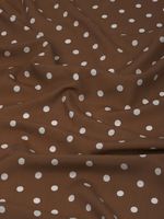 Штапель в горошек 90 г/м², 145 см / 25 метров, TBY.Vidt.06 цв.капучино