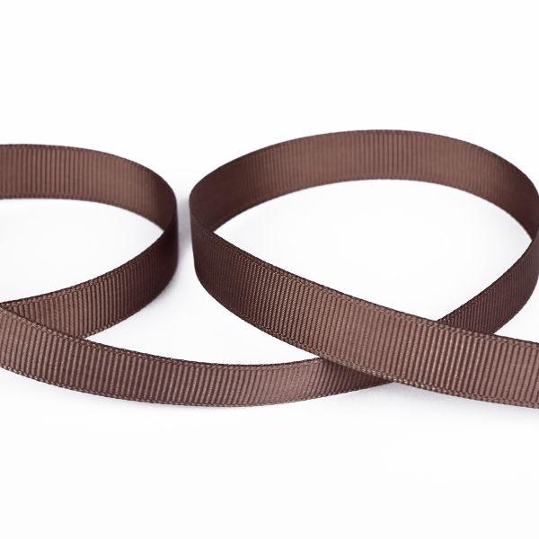 Лента репсовая (в рубчик) 12.0 мм / 45.5 метра, 121 серо-коричневый, Gamma GR-12