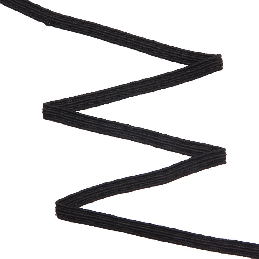 Резинка бельевая (стандартная) 4.0 мм / 10 метров, р.9074, черный, С3560Г17