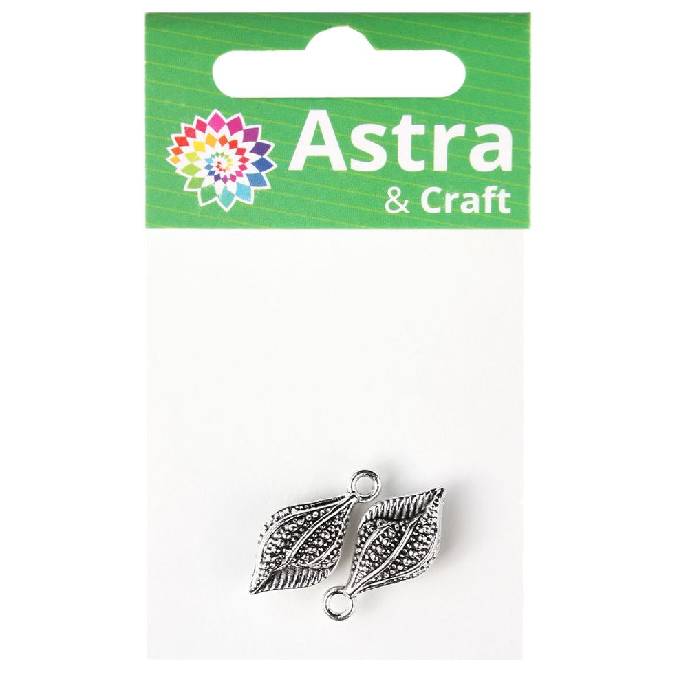 Подвеска металлическая морская раковина, 2 шт в упак, Астра