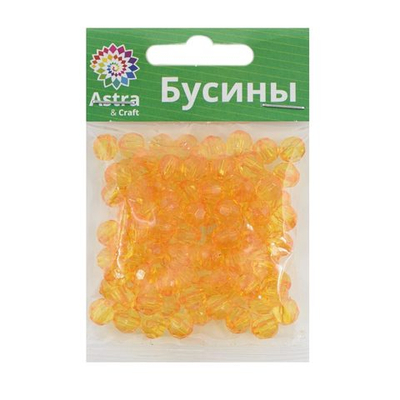 Бусины акрил ⌀8 мм, 25 г, Astra&Craft, 49