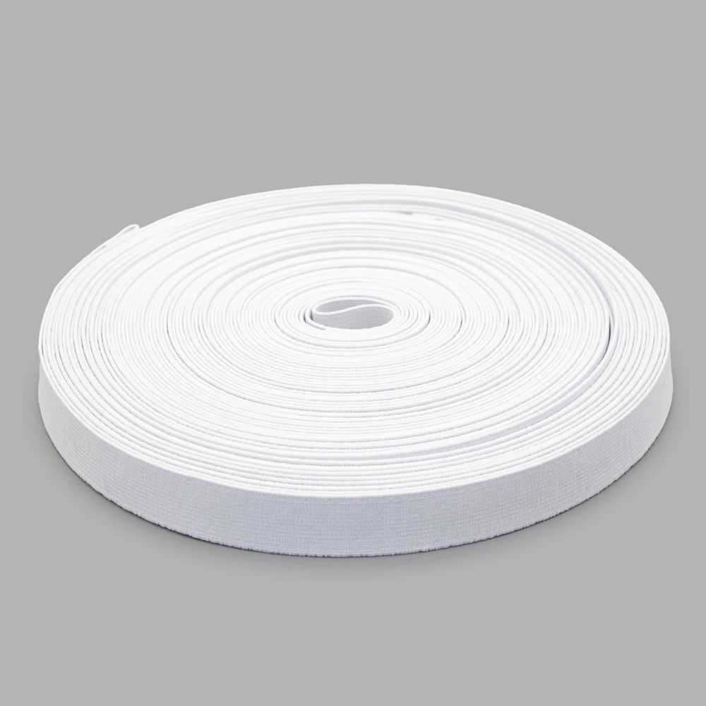Резинка башмачная 20.0 мм / 25 метров, вязаная, белый