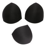 Бельевые чашечки для бюстгальтера треугольные б/уст., с равном. наполн., (8300), разм.42, 10 пар, 04-черный