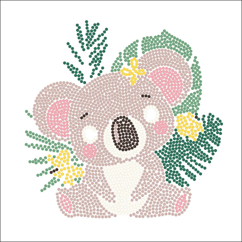 Алмазная (кристальная) мозаика Фрея ALBP-314, постер Милая коала, 20х20 см