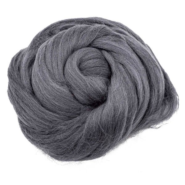 Шерсть для валяния тонкая, 50 гр, Астра, 1575 стальной