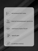 Оксфорд 200D PU1000 78 г/м², 150 см / 10 метров, ОКС.TBY200D.S580.10, S580 черный