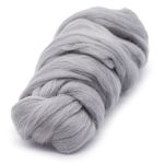 Шерсть для валяния Камтекс Лента для валяния п/тонкая 1х50 г, (25-28 мкр), 2.1 м, 168 св.серый, 614644-14