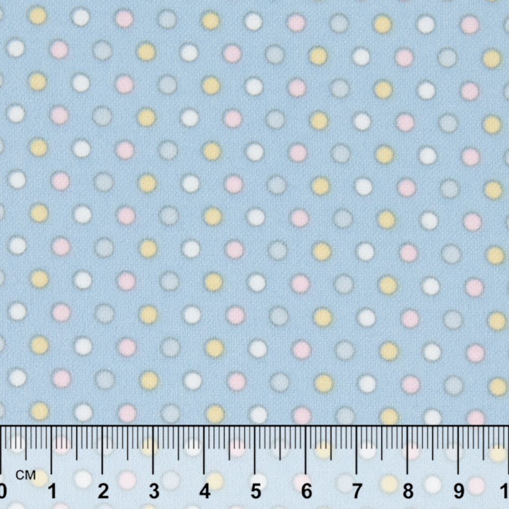 Ткань для пэчворка Peppy Молочные сны фланель, отрез 100х110 см, 175 г/м², МС-07 голубой, Peppy