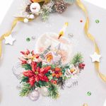Набор для вышивания нитками Чудесная игла, Рождественская свеча, 16х23 см