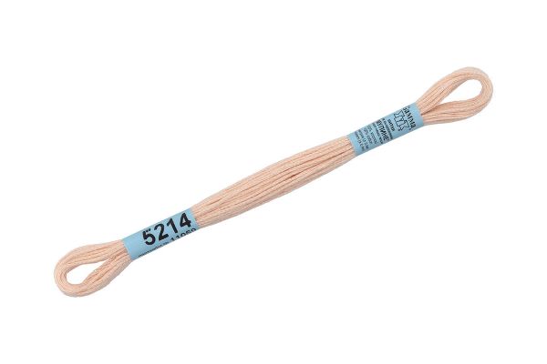 Мулине Gamma 100% хлопок, цв.5214 св.бежевый, 24 мотка по 8 метров