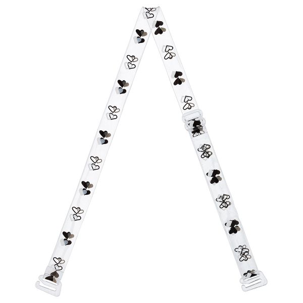 Бретели для бюстгальтера 10 мм, 10 пар, белый/черный/серый, Gamma BR-1023