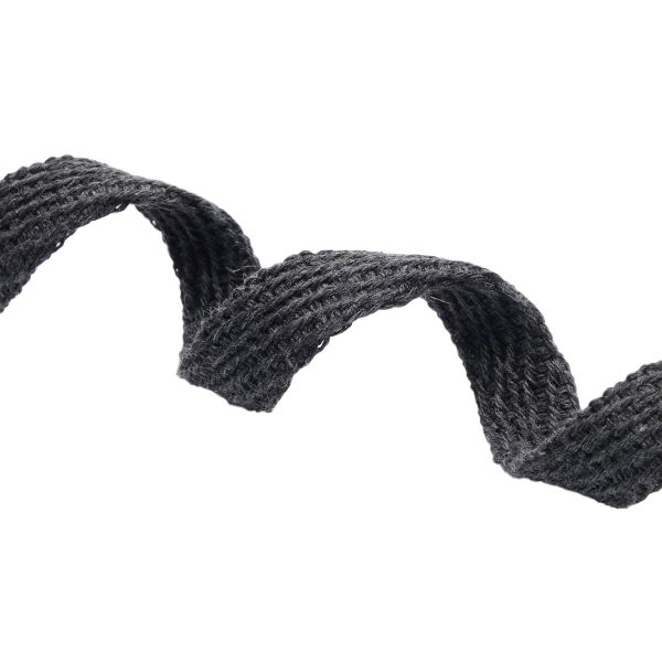 Шнур плоский плетеный х/б ⌀15.0 мм / 20 метров, цв.16 т.серый