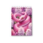 Блокнот на гребне A6 40 л., 6 шт, клетка, Розовая жизнь 01225, Светоч Б121