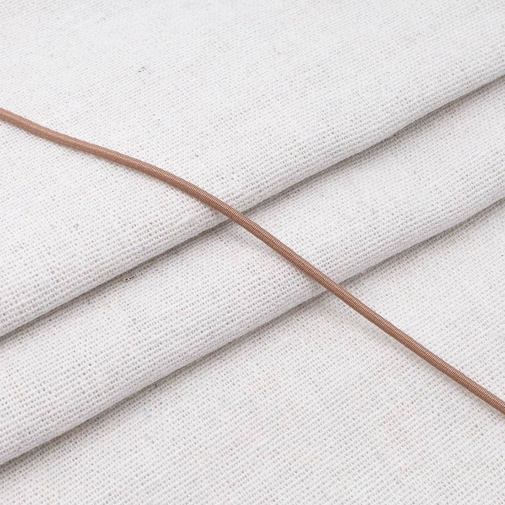 Шнур эластичный ⌀2.0 мм / 30 метров, 2.4 г/м, эластичность 110%, бежевый, С838