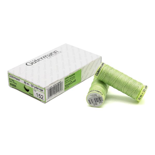 Нитки отделочные Gutermann Top Stitch, 30м, 152 бл.салатовый, 5 катушек