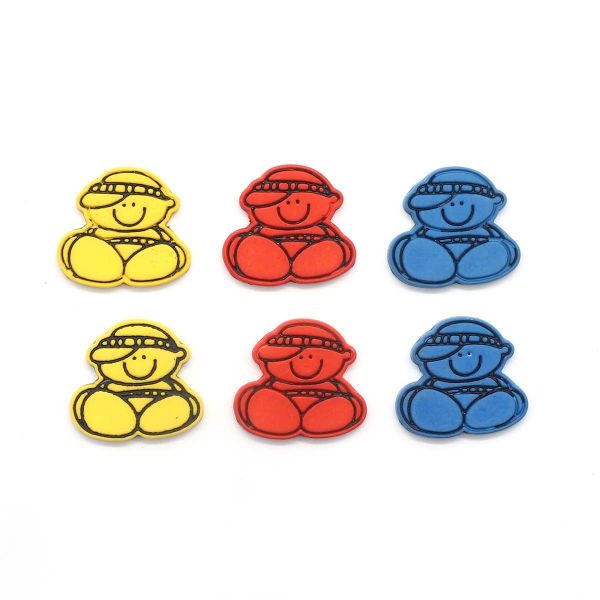 Украшения декоративные пуговицы Мальчик, 6 шт, Magic Buttons I1551-DW2