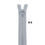 Молния трактор Arta Т6 (6 мм) 1 зам., разъем., 40 см, (2076), A396 жемчуг, НОВЫЙ МАТОВЫЙ ЗАМОК, уп.5 штук