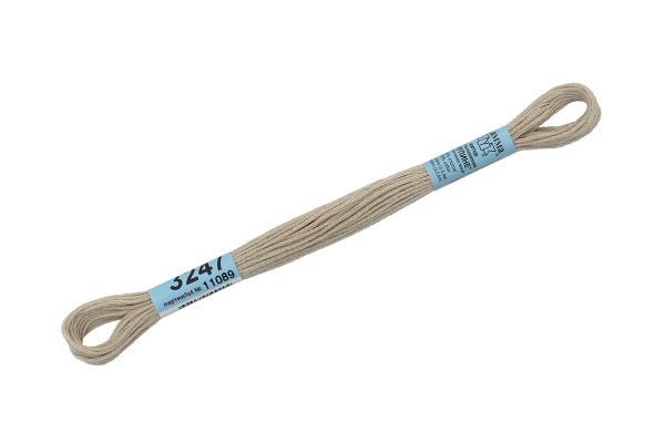 Мулине Gamma 100% хлопок, цв.3247 серо-бежевый, 24 мотка по 8 метров