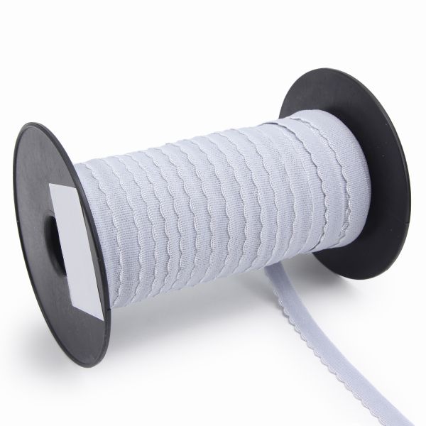Резинка бельевая (отделочная) становая 12.0 мм / 50 метров, св.серый, (МЛ175.012/1)