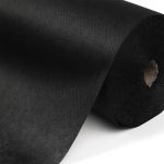 Флизелин клеевой точечный 40 г/м², цв.черный, шир.90см, 100м