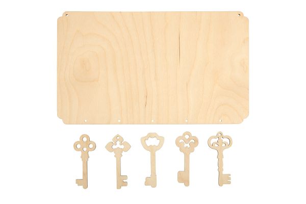 Заготовка из фанеры Панно с подвесками, 30х0.3х18 см, Ключики, ВД-1065 Mr.Carving