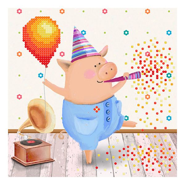 Набор для вышивания бисером Бисеринка, Праздник 17х17см