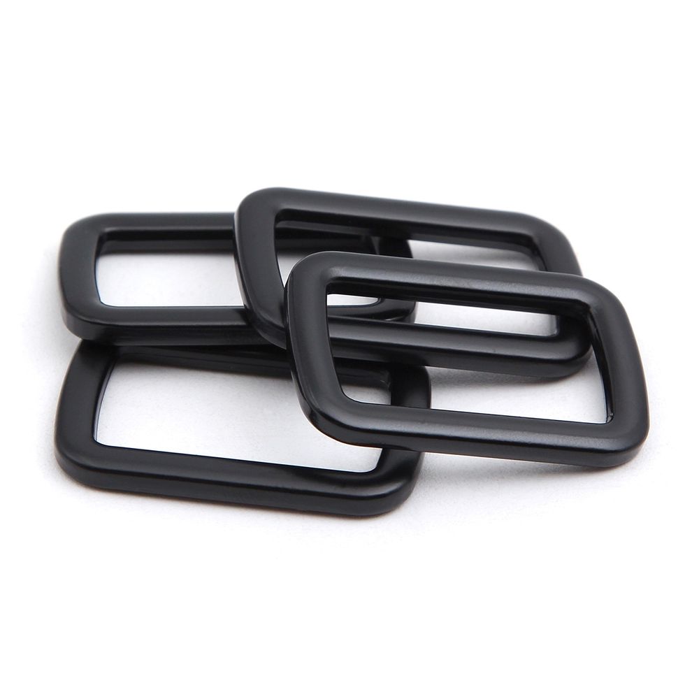 Рамка прямоугольная металл 25 мм /33х21 мм/ черный матовый, ГУ12749, 4 шт