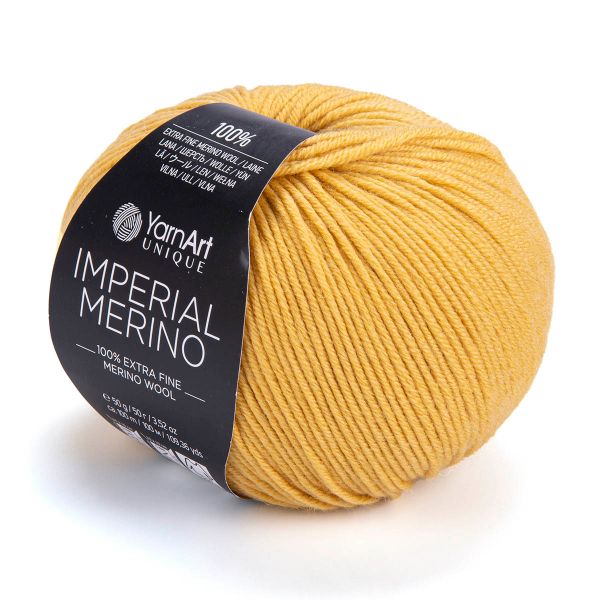 Пряжа YarnArt (ЯрнАрт) Imperial Merino / уп.10 мот. по 50 г, 100 м, 3309 горчичный