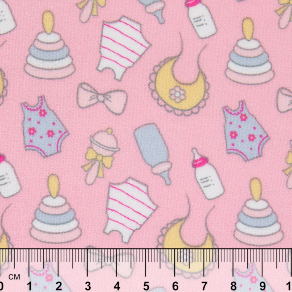 Ткань для пэчворка Peppy Молочные сны фланель, рулон 112 см / 5 метров, МС-17 розовый, Peppy