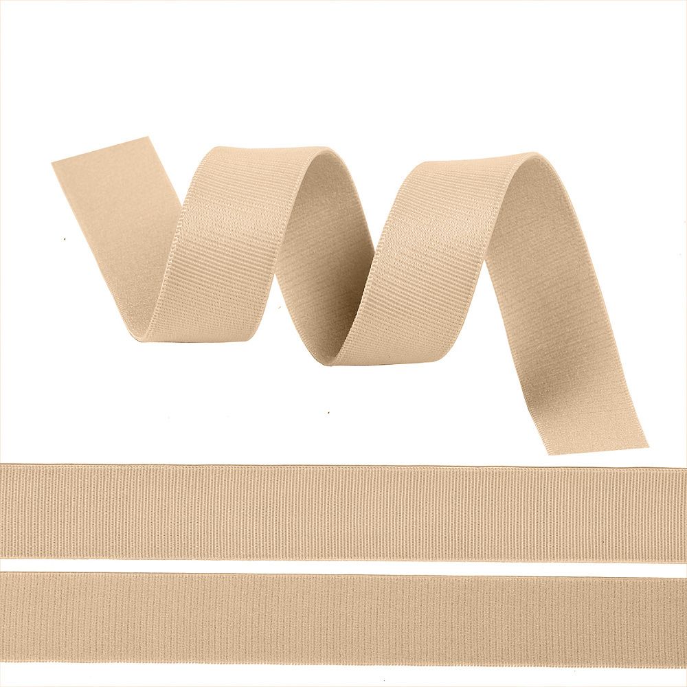 Резинка бельевая (бретелечная) 25.0 мм / 25 метров, S126 бежевый Резинка бельевая (бретелечная) 25.0 мм / 25 метров, S126 бежевый