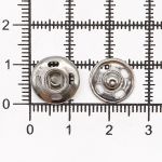 Кнопка пришивная металл ⌀12.0 мм, никель, 36 шт